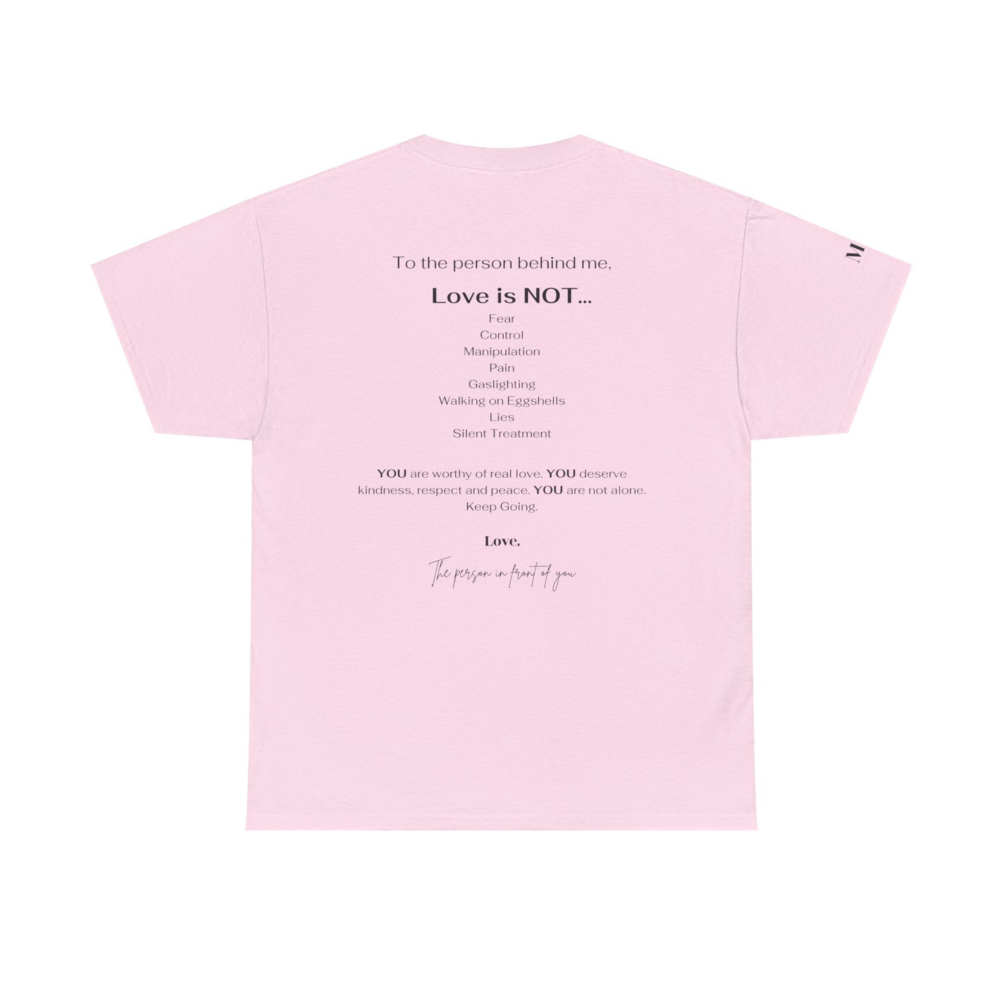 Love is NOT Unisex Heavy Cotton Tee - Motivational T-Shirt for Everyday Wear, Gift for Friends, Inspirational Apparel, Casual Fashion, [...]