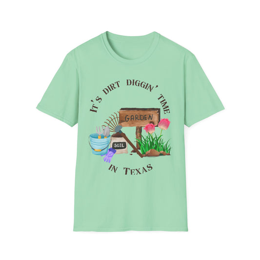 Garden-Themed Unisex Softstyle T-Shirt, Perfect for Plant Lovers, Gardening Gifts, Spring Celebrations, Outdoor Activities, Gift for Him/Her
