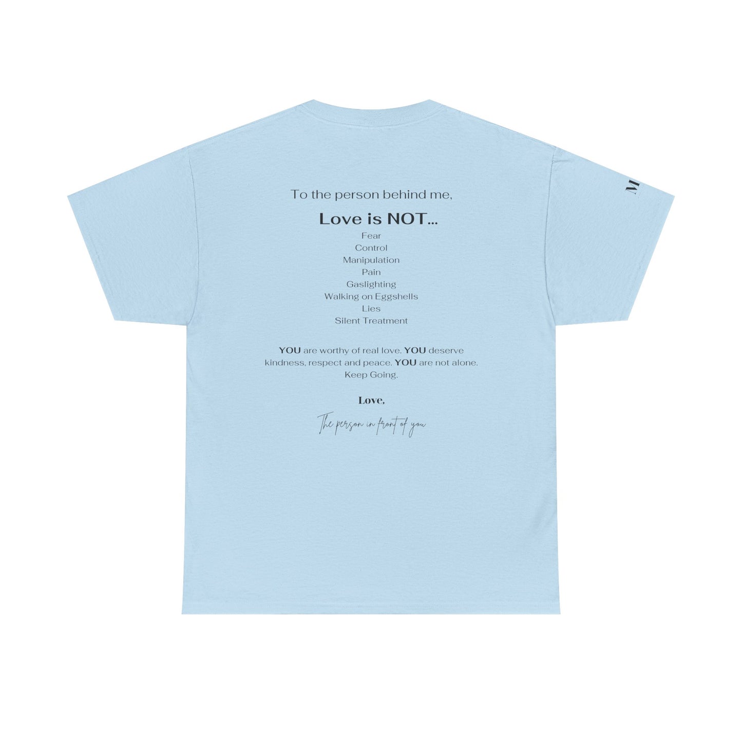Love is NOT Unisex Heavy Cotton Tee - Motivational T-Shirt for Everyday Wear, Gift for Friends, Inspirational Apparel, Casual Fashion, [...]